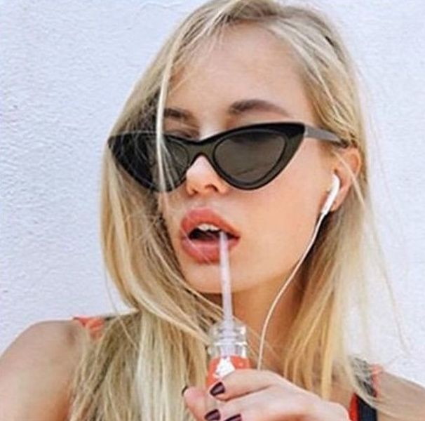 Retro Cat-Eye Model UV 400 Güneş Gözlüğü A-37860