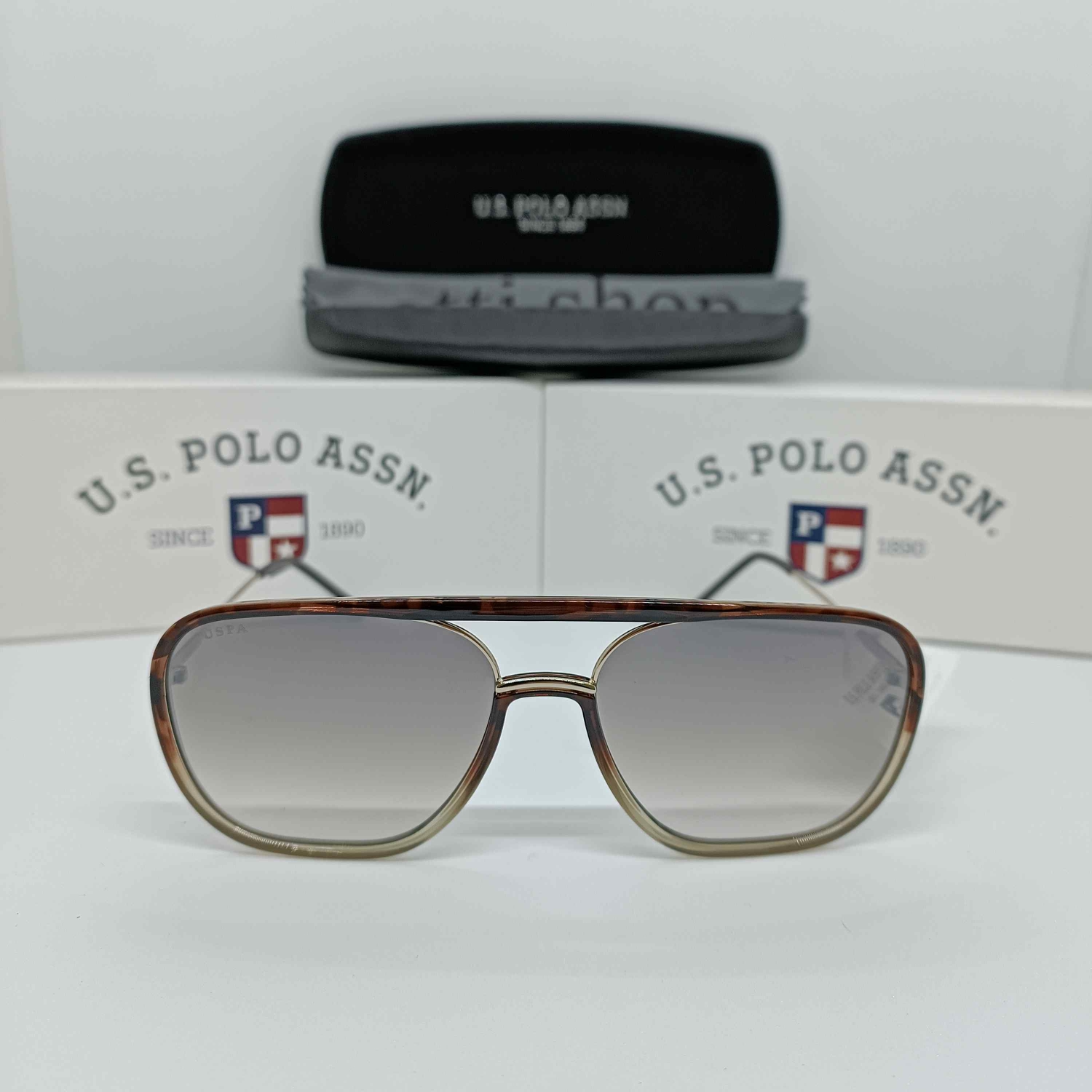 U.S. POLO ASSN. Güneş Gözlüğü 100% UV Korumalı - USS0081.58.Altın