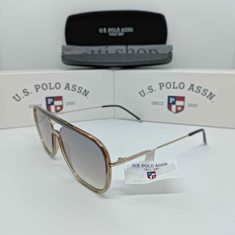 U.S. POLO ASSN. Güneş Gözlüğü 100% UV Korumalı - USS0081.58.Altın