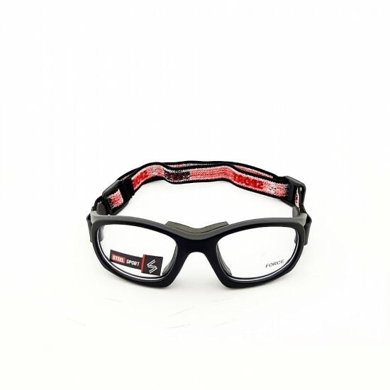Steel Sport Marka Bandajlı Sporcu Gözlükleri - Force SS-FS C06 [Mat Siyah] - Siyah