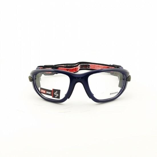 Steel Sport Marka Bandajlı Sporcu Gözlükleri - Maxima SS-FS C02 [Parlak Metalik Lacivert] - Lacivert
