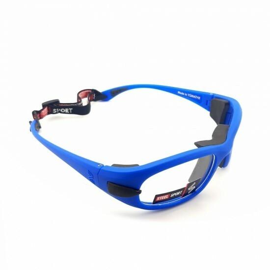 Steel Sport Marka Saplı Sporcu Gözlükleri - Fullsafe SS-FL C19 [ Mat Mavi ] - Mavi