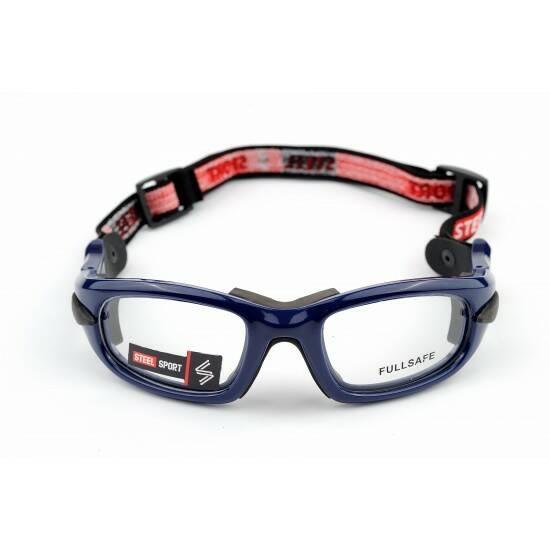 Steel Sport Marka Bandajlı Sporcu Gözlükleri - Fullsafe SS-FS C02 [Parlak Metalik Lacivert] - Lacivert