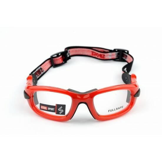 Steel Sport Marka Bandajlı Sporcu Gözlükleri - Fullsafe SS-FS C05 [Parlak Metalik Kırmızı] - Kırmızı