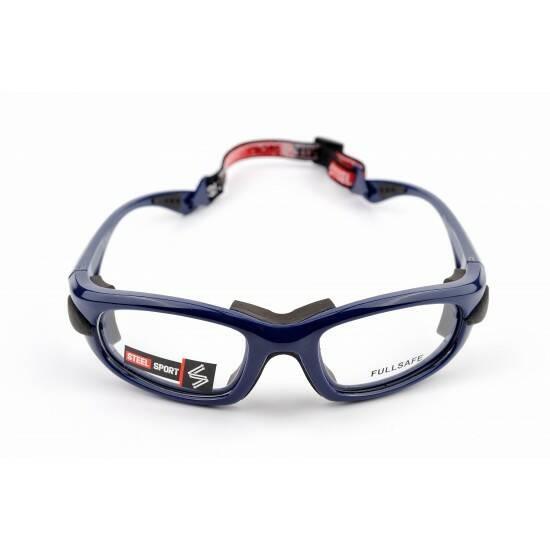 Steel Sport Marka Saplı Sporcu Gözlükleri - Fullsafe SS-FL C02 [Parlak Metalik Lacivert] - Lacivert