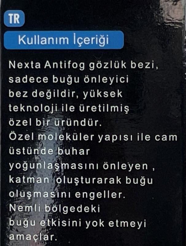 Gözlük Camı Buğu Önleyici Set - Nexta 501